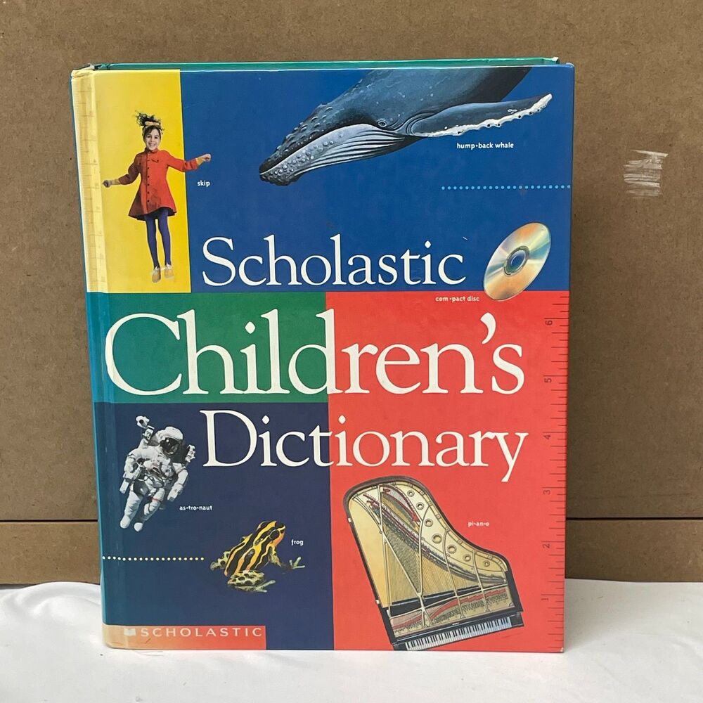 Scholastic Children's Dictionary Hardcover 1996 First Printing Illustrated Book